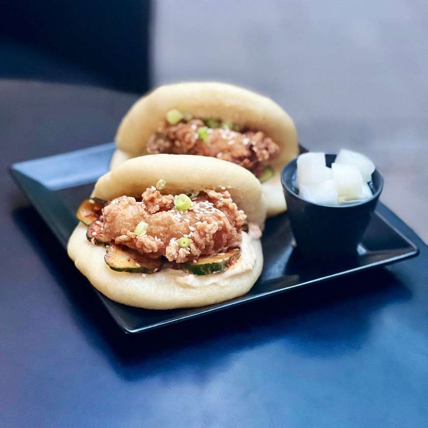 Bao Sandwiches with Crispy Chicken