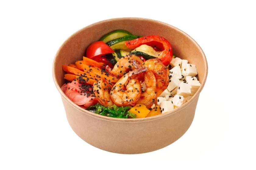 Bowl with Shrimp