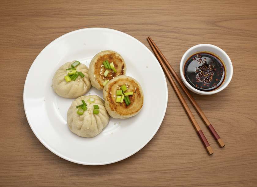 Pan-Fried Pork Buns