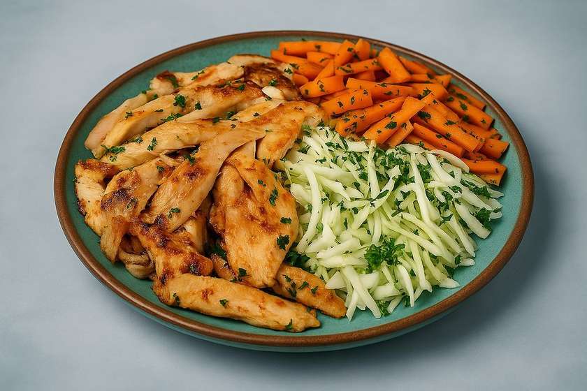 Shawarma se salátem