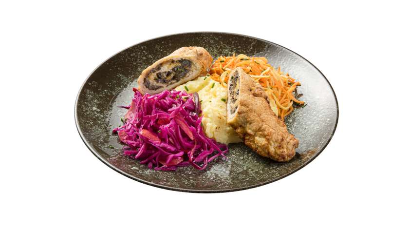 Pork Roll with Forest Mushrooms