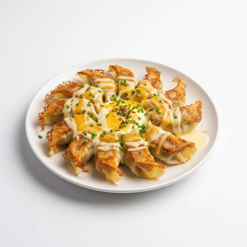 Dumplings with cheese gyoza
