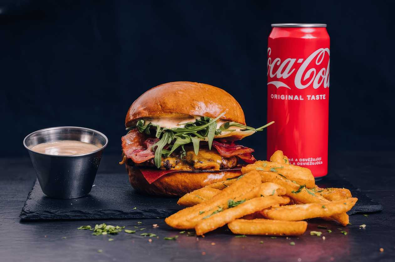 Red Slice Burger Menu