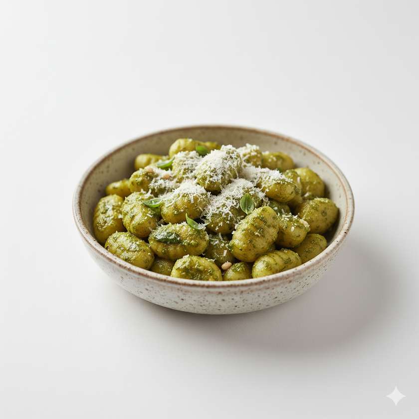Gnocchi with Basil Pesto and Parmesan