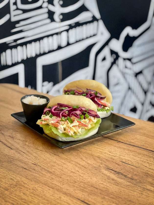 Bao Sandwiches "Crab Dijon"