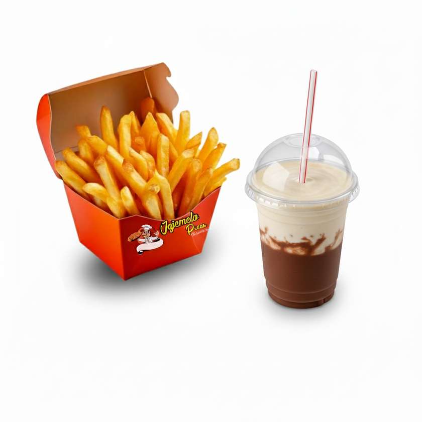 Medium fries with Milkshake (300ml)