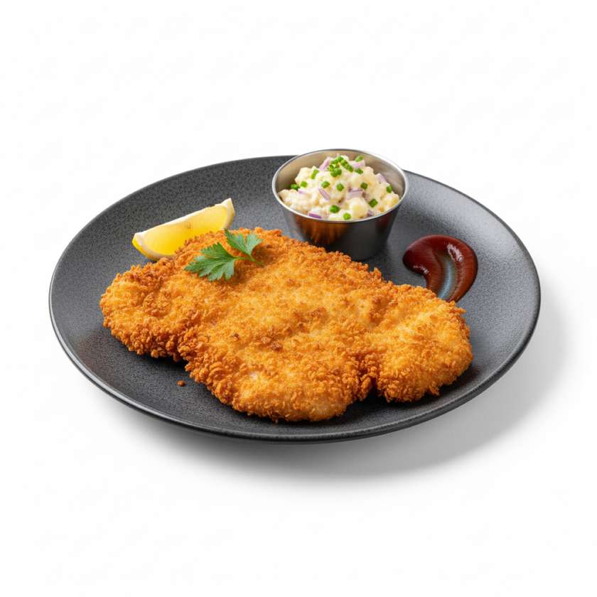 Fried Chicken Schnitzel in Panko Breadcrumbs