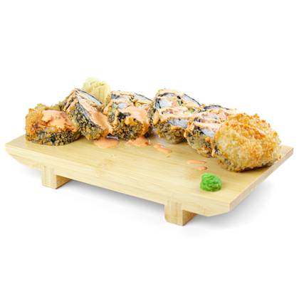 Spicy salmon fried maki 6 buc