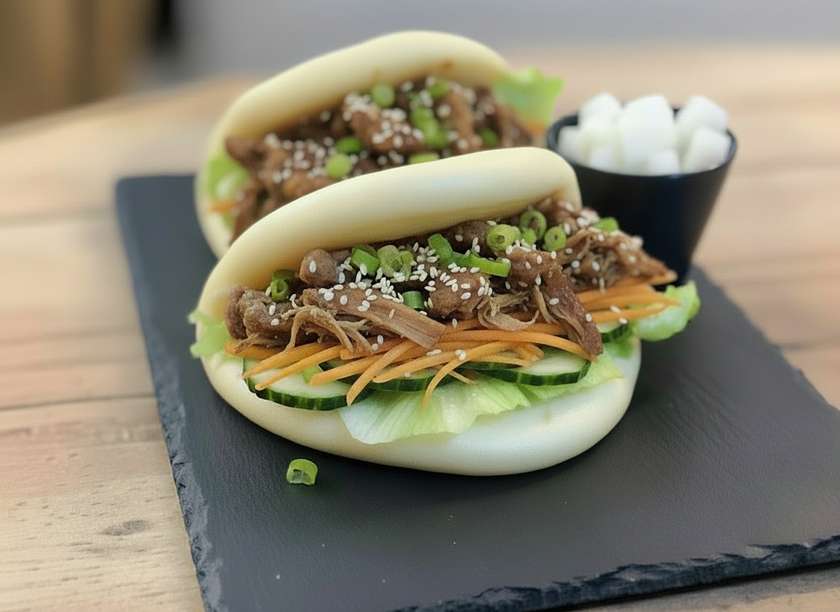 Bao sandwiches "Chicken Teriyaki"