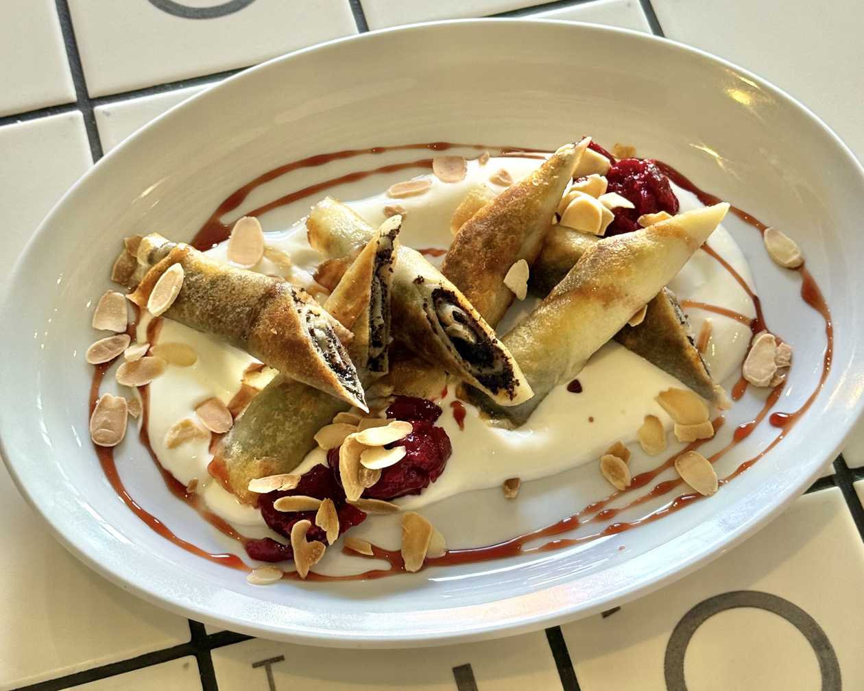 Crepes with poppy seeds