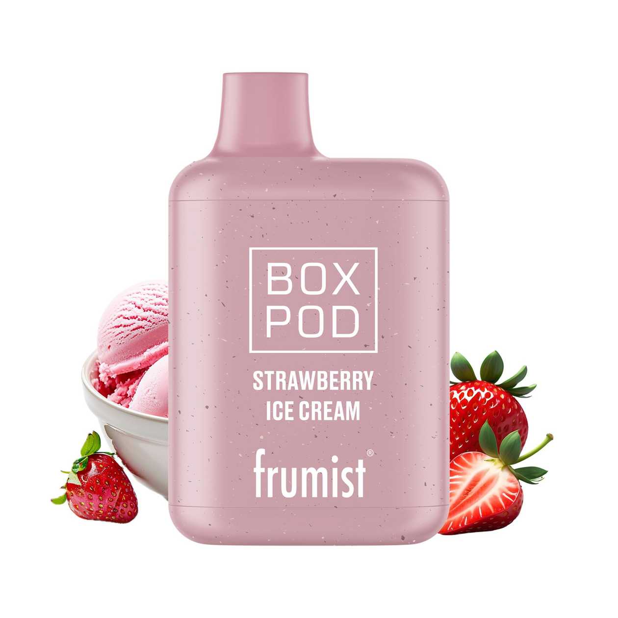 Frumist Box Pod 600 Puffs Disposable Vape Strawberry Ice Cream 20mg