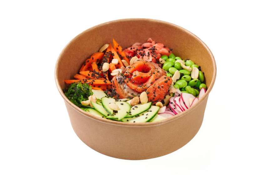 Bowl with Salted Salmon