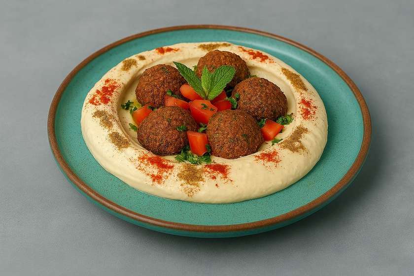 Hummus s Falafelem