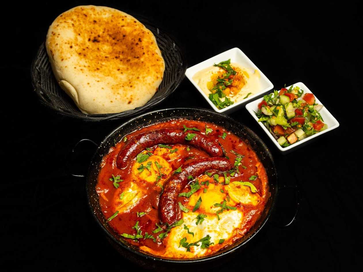 Shakshuka lamb maragez