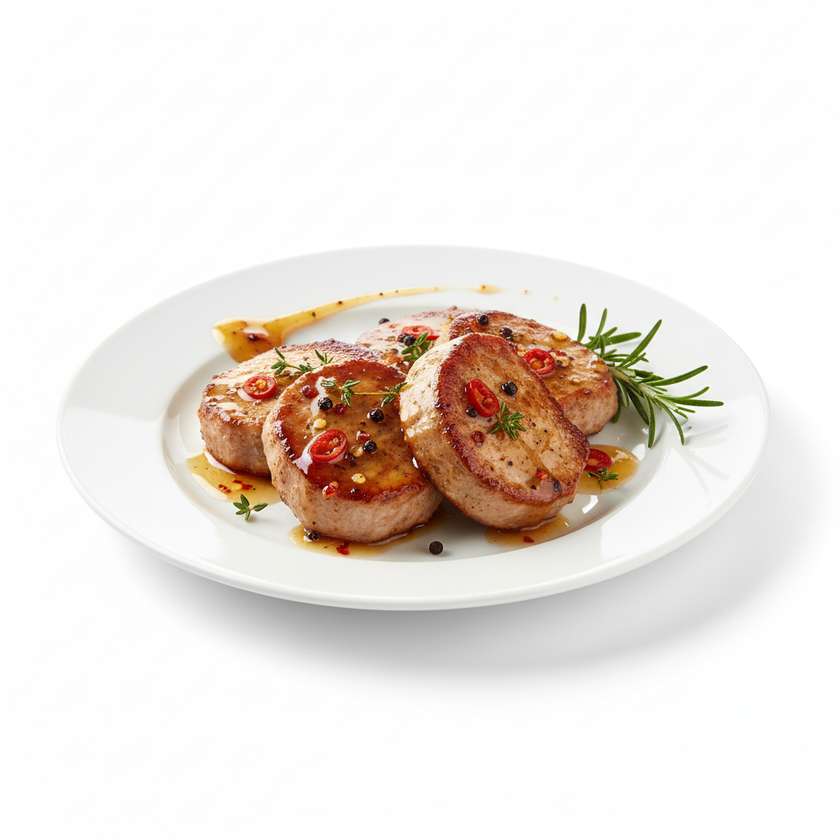 Medailónky na medovo-pikantnej omáčke