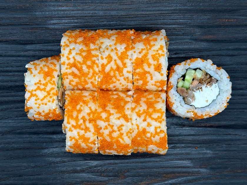 Signature Roll with Fried Salmon
