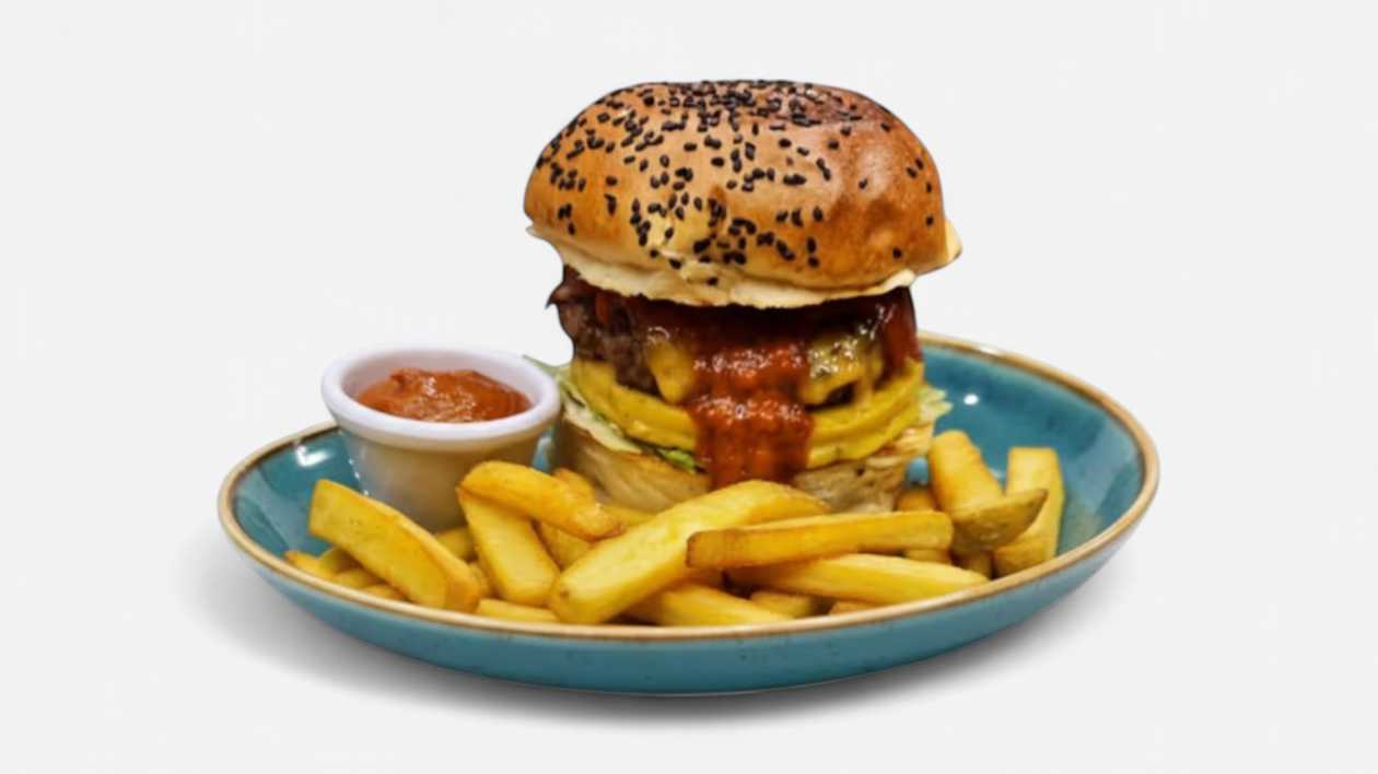 Kansas chilli burger Combo