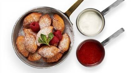 Cottage Cheese Puffs: golden fried