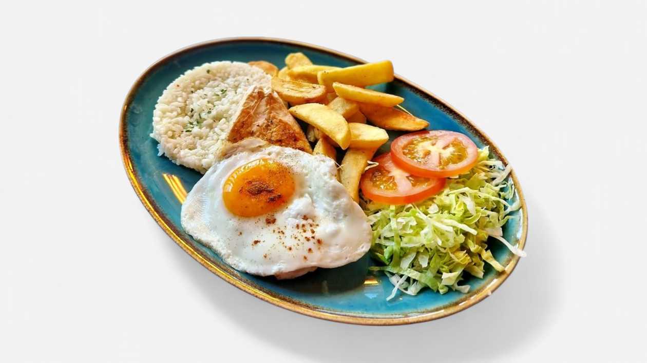 Lunch menu - chicken steak