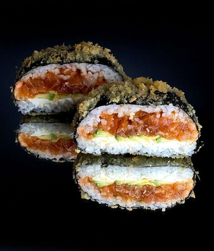 Sushi-Burger z łososiem