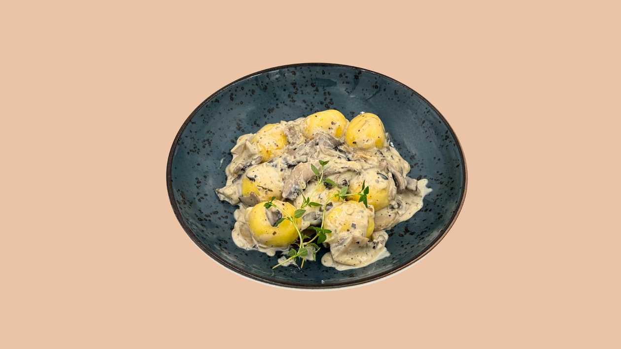Gnocchi nadziewane grzybami WEGE