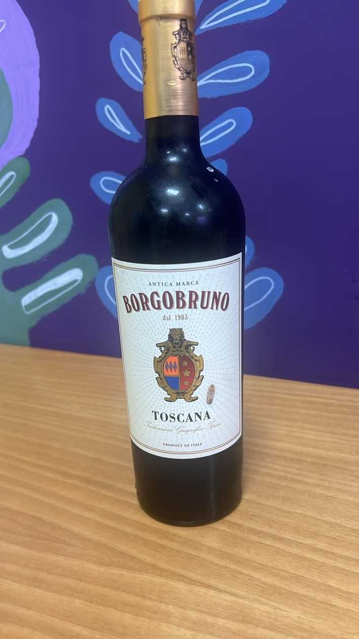 Bottle of Borgobruno Wine 1L