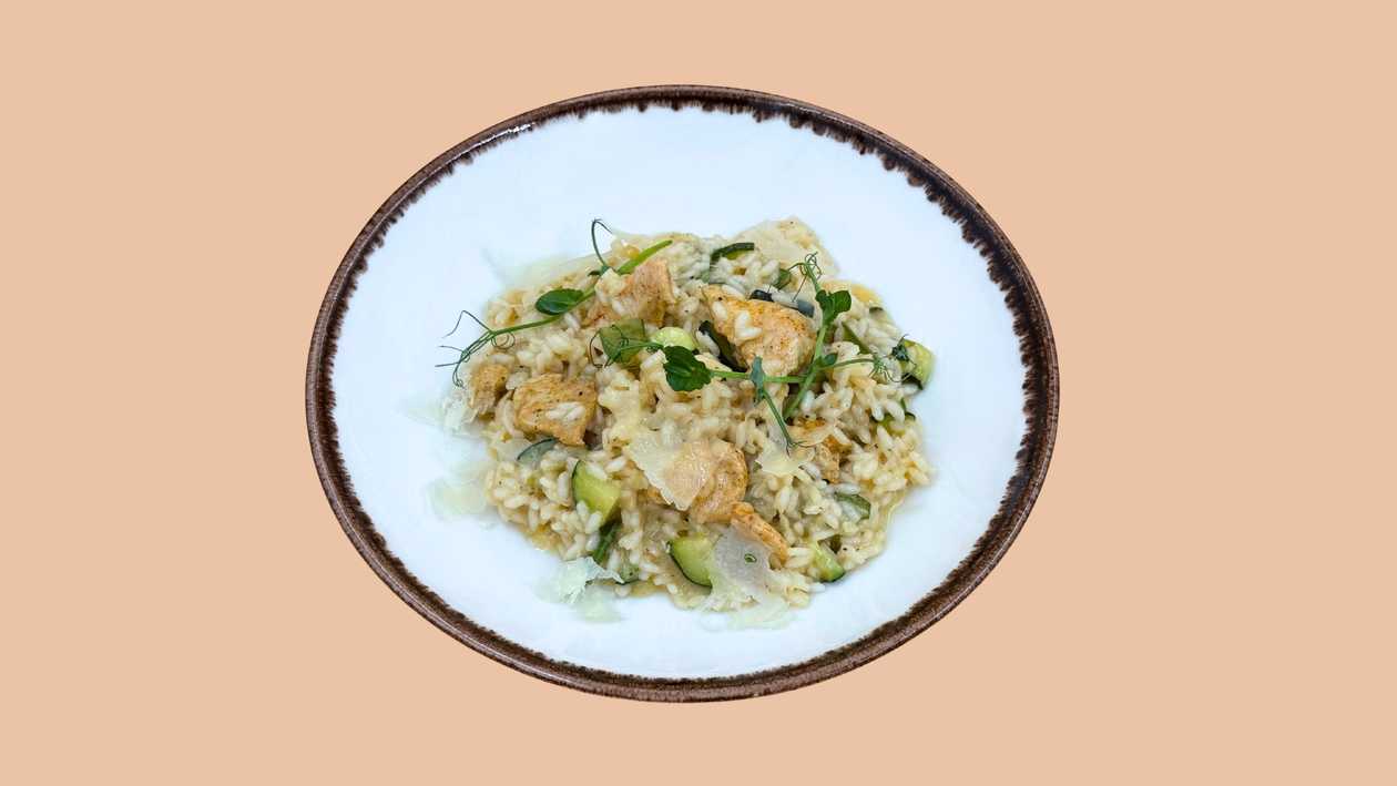 Risotto Pollo con zucchina
