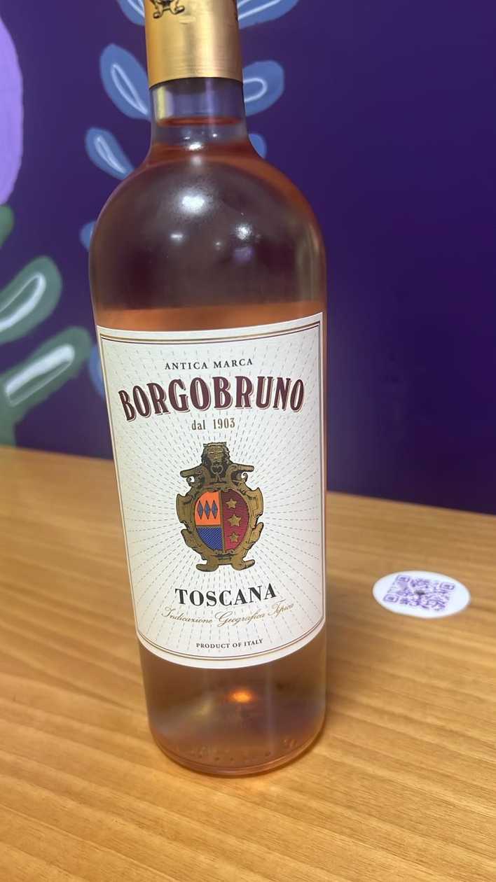 Bottle of Borgobruno Rosé Wine 1L