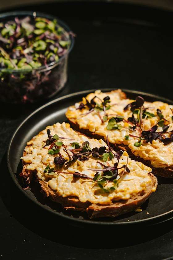 Open-faced Sandwich with Egg Spread