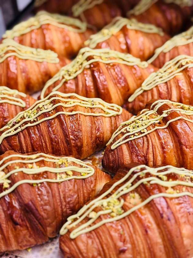 NEW Croissant with Pistachio Cream