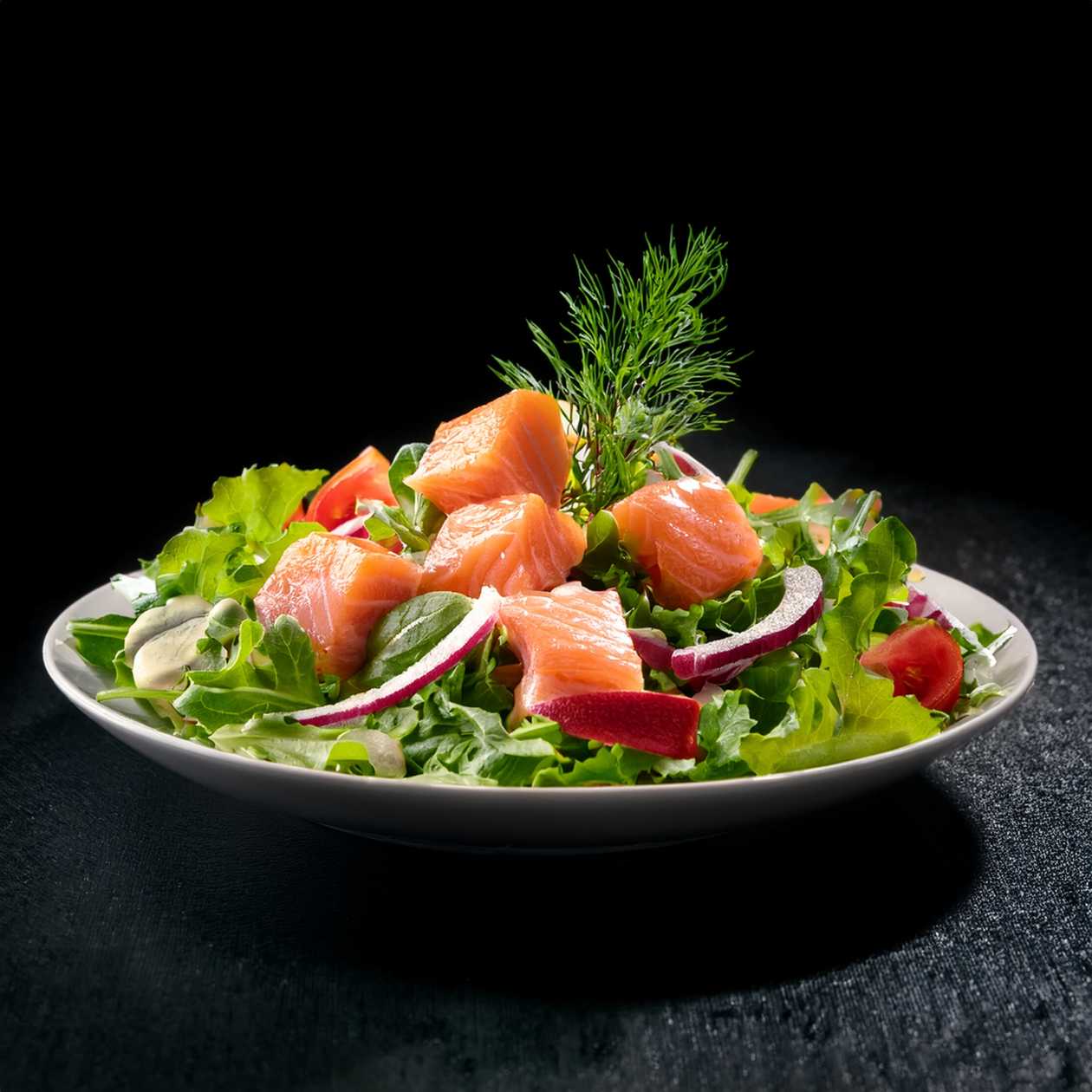 Losos na šalátiku