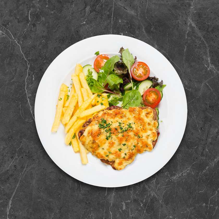 Užkeptas grill kiaulienos kepsnys