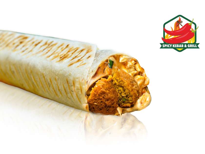 Rollo kebab z Falafelem i serem