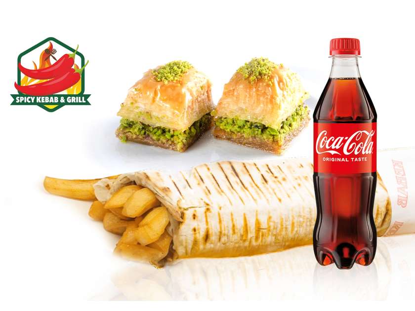 🇺🇸 Zestaw Rollo Amerykański + Coca-Cola 500ml + Baklawa (2 szt.)