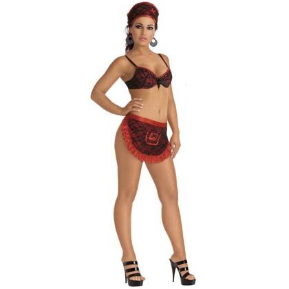 Sexy Maid Costume Outfit 6505, Size L
