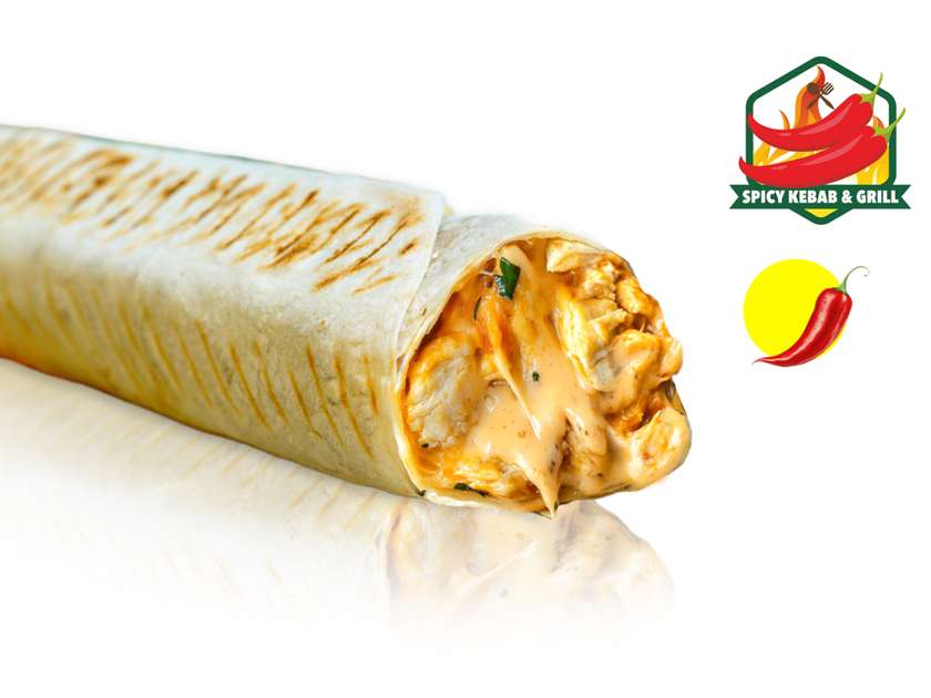 Spicy Mexican Kebab Roll