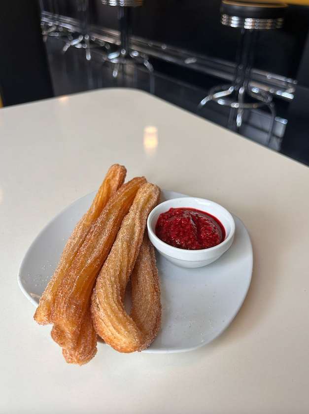 Churros (5pc) with Raspberry Sauce