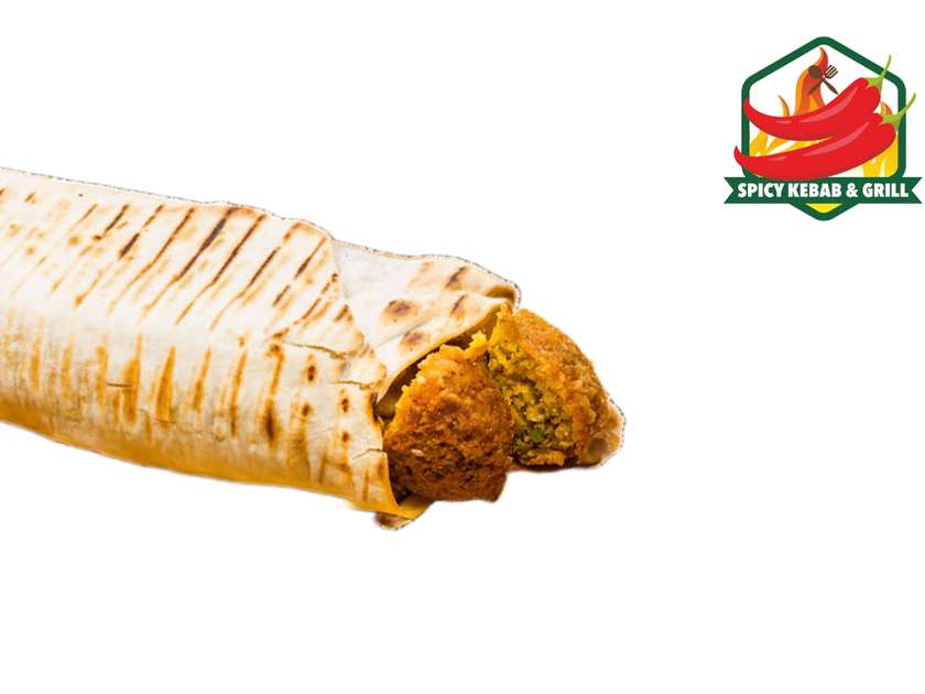 Rollo Kebab with Falafel