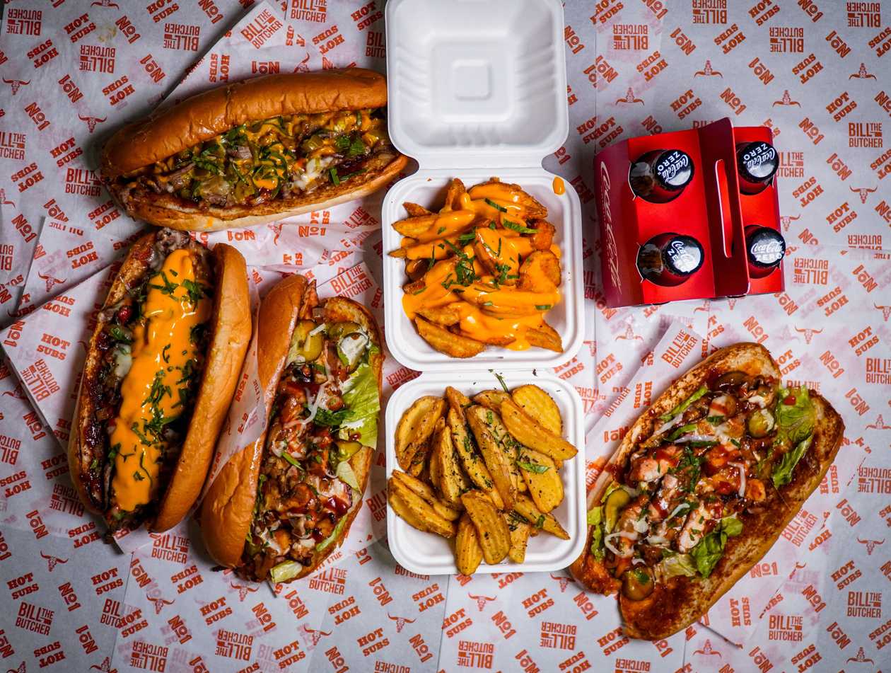 Combo for 4 - 2 Original Philly Cheesesteaks + 2 Chicken Philly Cheesesteaks + 2 Fries + 4 Soft Drinks