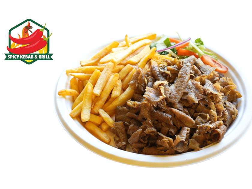 Talerz kebab z samym mięsem premium