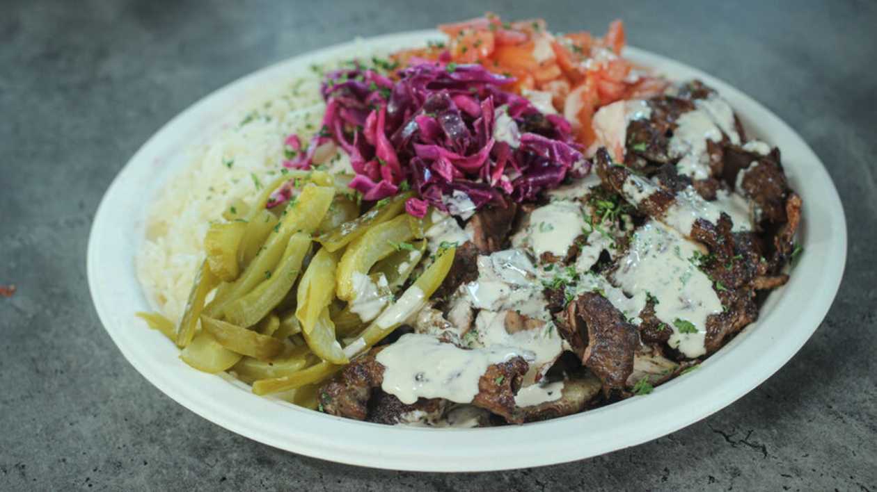 Beef shaorma - plate