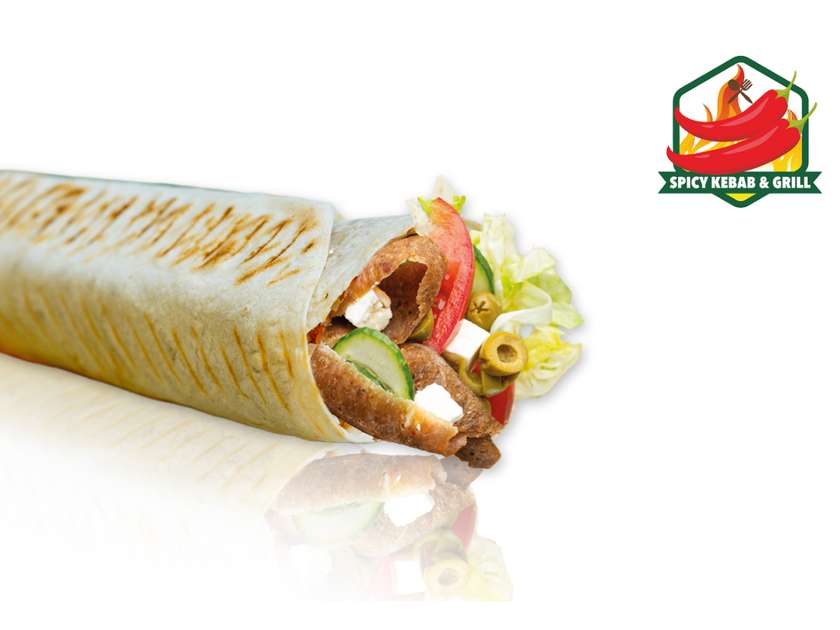 Rollo Kebab z mięsem i serem Feta