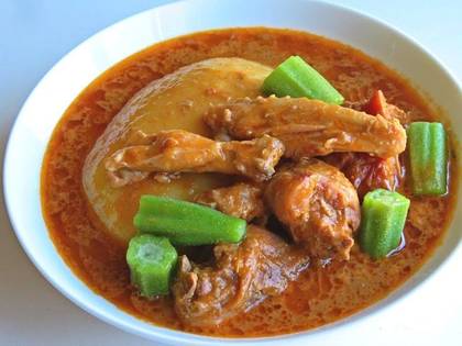 konkonte with ground nut soup