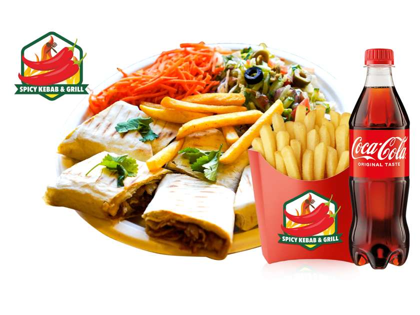 🔥 Zestaw Rollo Wołowina Classic + Coca-Cola 500ml + Pocket Frytki