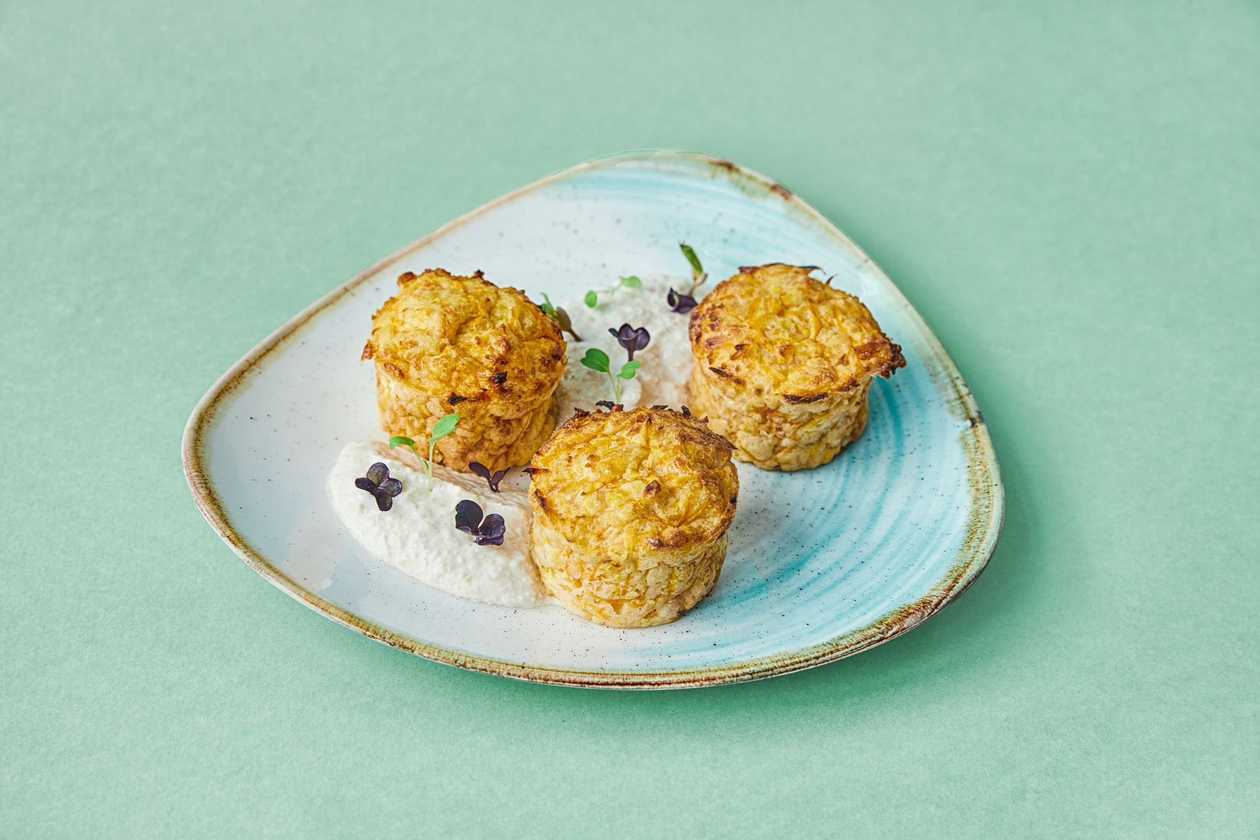 Boulette de dovleac cu sos de hrean