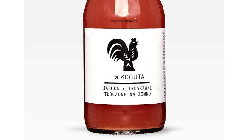 Pressed apple strawberry juice 100%