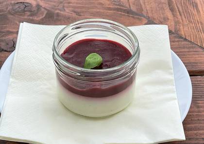 Panna Cotta Malina (Vegan)