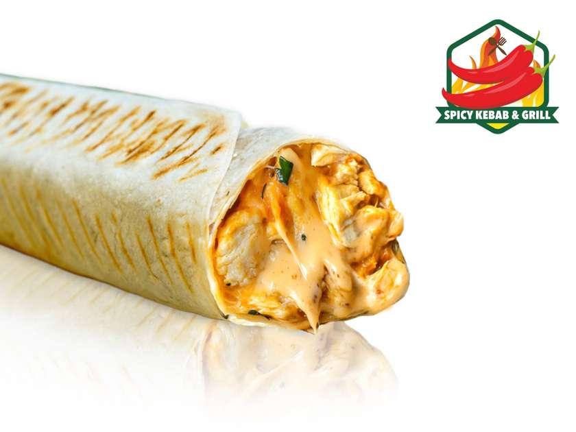 Rollo Kebab with Meat and Cheese