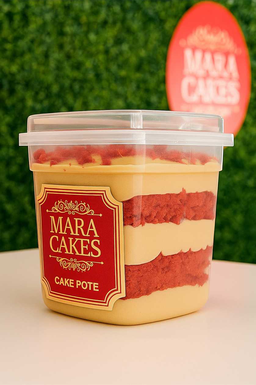 Bolo do Pote Doce de Leite Red Velvet