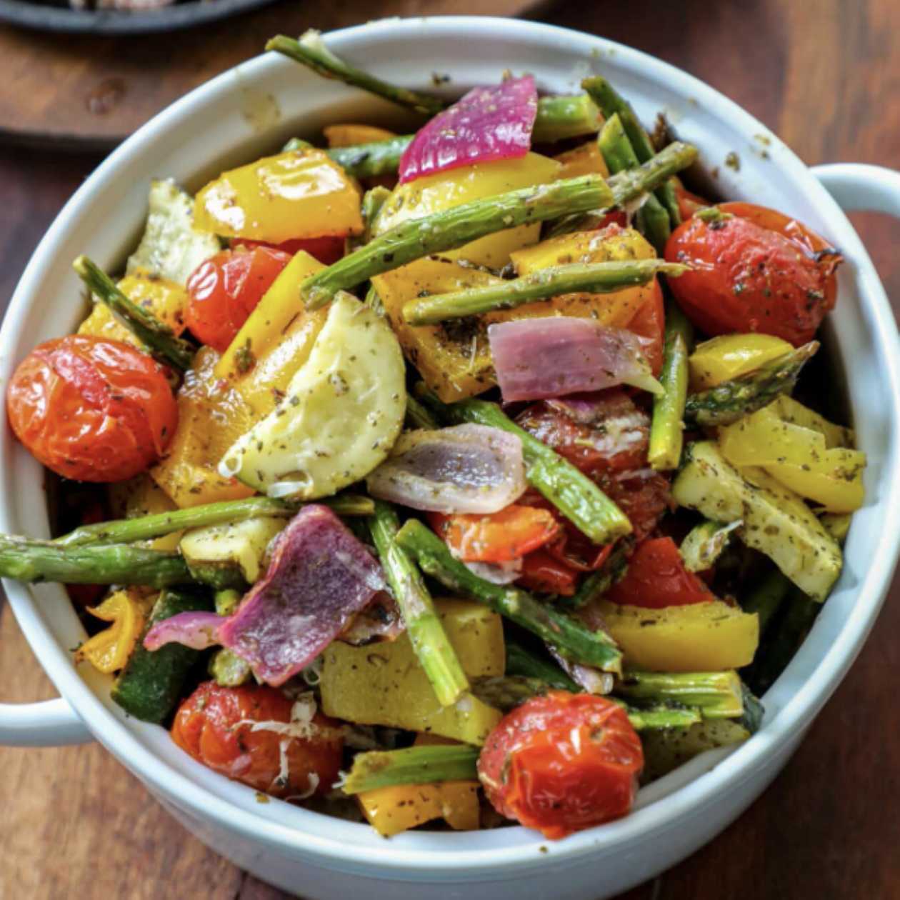 Teplý šalát z grilovanej zeleninky